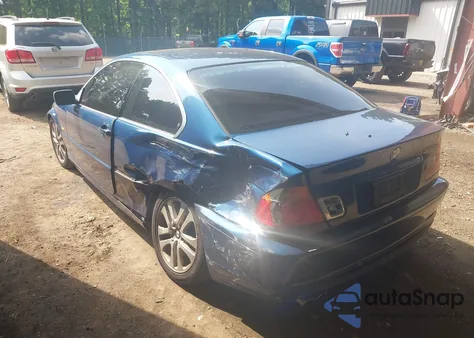 2003 BMW 330Ci из США, поврежденный, VIN WBABN53433PH03481